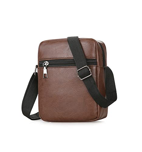 MOEIDO Umhängetasche Mode Männer Pu. Lederhandtaschen Wasserdichte Tasche for Mann männlich Kreuz Body Schulter Messenger Bags Herren Freizeit Handtaschen von MOEIDO