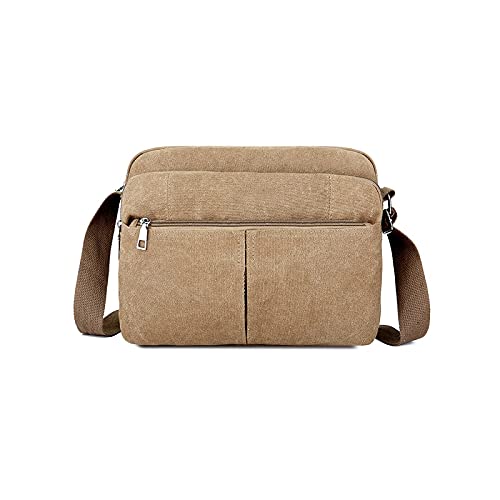 MOEIDO Umhängetasche Mode Umhängetaschen für Männer Casual Outdoor Große Kapazität Feste Farbe Licht Luxus Einfachheit Licht Luxus Einfachheit(Color:Bruin) von MOEIDO