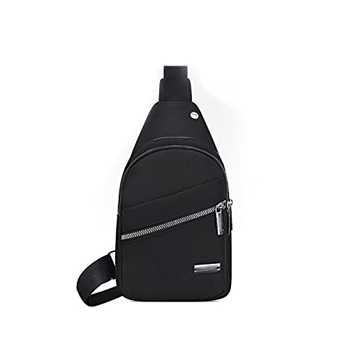 MOEIDO Umhängetasche New Style Herren Brusttasche, geeignet for Sportarten, Freizeit und Reisen, Leinwandstoff, mit Kopfhörerloch von MOEIDO