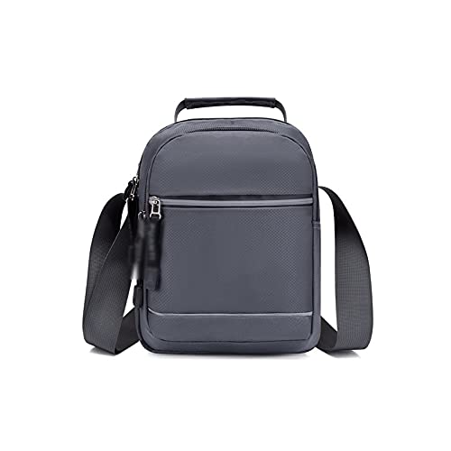 MOEIDO Umhängetasche Oxford Crossbody Taschen für Männer im Freien Multifunktions Reisen Wasserdichte Telefon Umhängetasche(Color:Grijs) von MOEIDO