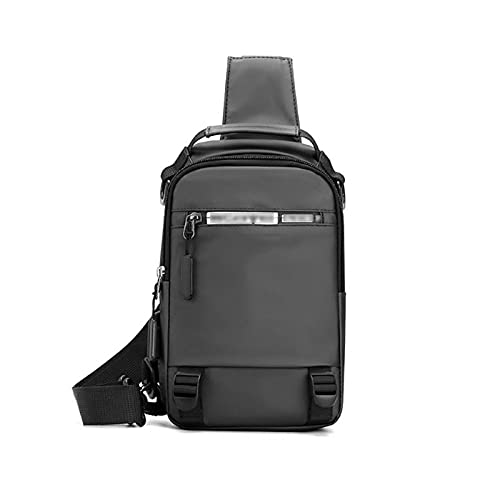 MOEIDO Umhängetasche Sling-Taschen Männer Schulter-Rucksack, Geeignet for Den Außenbereich, Reisen, Einkaufen, Abendessen Usw.Gray, Einfach Und Langlebig von MOEIDO