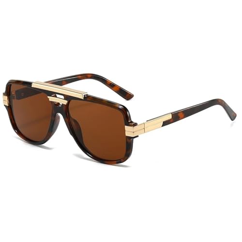 MOHDHAF-Modische Sonnenbrille für Männer und Frauen, Farbverlauf-Objektiv, PC, goldener ScharnierrahMänner, oval, luxuriös, Vintage, lässig, UV400 MOHDHAF-Modische Sonnenbrille für Männer und Frauen, Farbverlauf-Objektiv, PC, goldener ScharnierrahMänner, oval, luxuriös, Vintage, lässig, UV400 von MOHDHAF