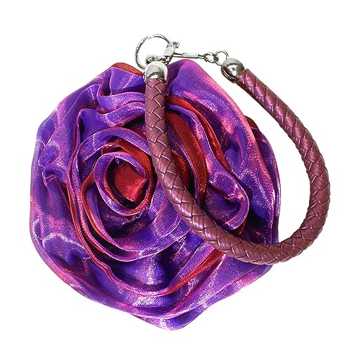 Seide Geld Damen Geldbörsen Blumen Geldbörsen für Abschlussball Handtasche Damen Abend Handtaschen Geldbörsen für Hochzeiten Großformat Lila von MOISTRI