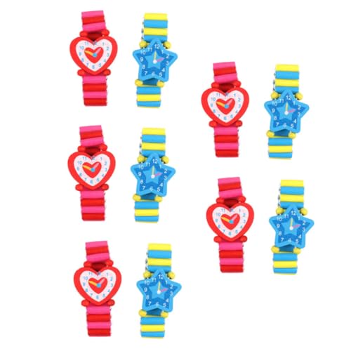 MOKKHNB 10Stücke Teiliges Holzspielzeug Uhr für Lernspielzeug mit Kreativem Design Fördert die Junge Mädchen Beziehung für Jungen Schützt Bildschirmzeit MOKKHNB 10Stücke Teiliges Holzspielzeug Uhr für Lernspielzeug mit Kreativem Design Fördert die Junge Mädchen Beziehung für Jungen Schützt Bildschirmzeit von MOKKHNB