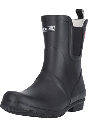 MOLS Damen Damen Gummistiefel Suburbs I Wasserdichte kurze Regenstiefel aus Naturkautschuk mit maximalem Tragekomfort 1001 Black 42 von MOLS