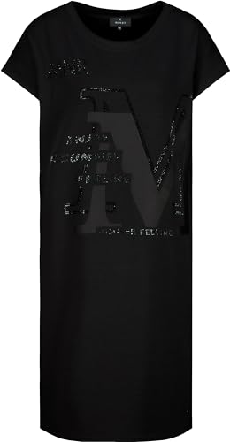 MONARI Damen Mini-Kleid mit Strass Schrift schwarz - 44 von MONARI