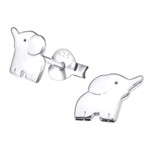 Monkimau Mädchen Ohrringe Elefant Ohrstecker aus 925 Sterling Silver Silber von MONKIMAU