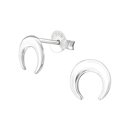 Monkimau Mädchen Ohrringe Halb Mond Ohrstecker aus 925 Sterling Silver Silber von MONKIMAU