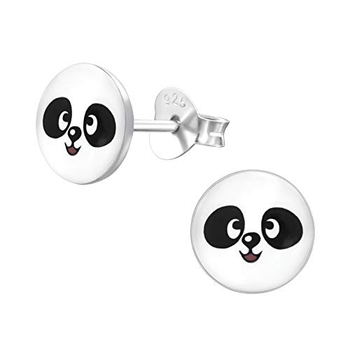 Monkimau Mädchen Ohrringe Panda Bär Ohrstecker aus 925 Sterling Silver Silber von MONKIMAU