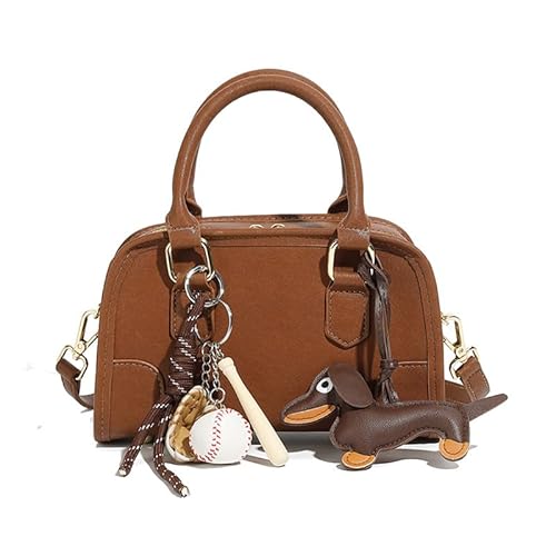 MOSAMHUA Premium Leder Bowling-Tasche für Damen | Crossbody Schultertasche | Unikales Design Alltagstauglich für Arbeit | Minimalist Stil Handtasche MOSAMHUA Premium Leder Bowling-Tasche für Damen | Crossbody Schultertasche | Unikales Design Alltagstauglich für Arbeit | Minimalist Stil Handtasche von MOSAMHUA