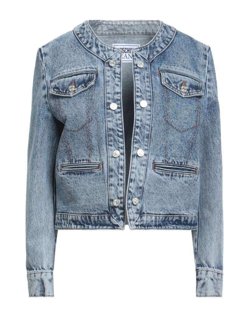 MOSCHINO JEANS Jeansjacke/-mantel Damen Blau von MOSCHINO JEANS