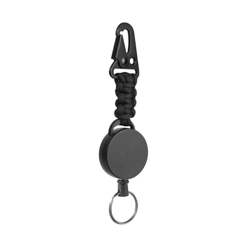 MOVDARL Einziehbarer Metalldraht, Schlüsselband, Ausweishalter, Ausweishalter, Rollen, Rücklaufkette, Clips, Outdoor-Schlüsselanhänger, L, Einheitsgröße MOVDARL Einziehbarer Metalldraht, Schlüsselband, Ausweishalter, Ausweishalter, Rollen, Rücklaufkette, Clips, Outdoor-Schlüsselanhänger, L, Einheitsgröße von MOVDARL