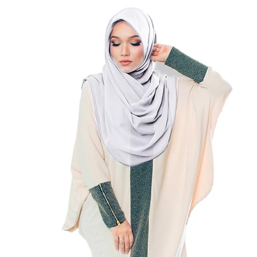 MOWEN Bubble Chiffon Schal mit Underscarf Cap für Frauen Hijab Muslim Lightweight 70X180cm von MOWEN