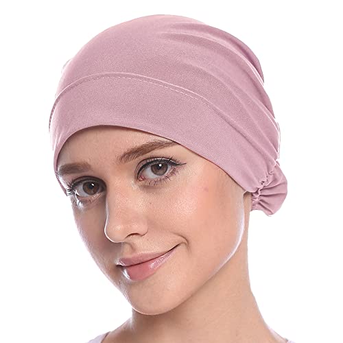 MOWEN Frauen Muslimischer Schal Hijab Hut Turban Elastischer Schweiß Absorbierender Baumwollschlauch Kappe Frauen Geschenke von MOWEN