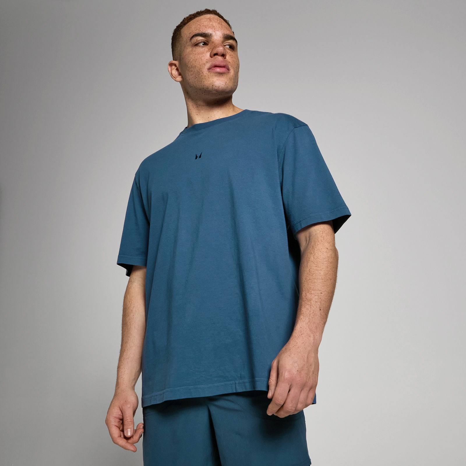 MP Men's Tempo Oversized Washed T-Shirt - Washed Navy - L von MP