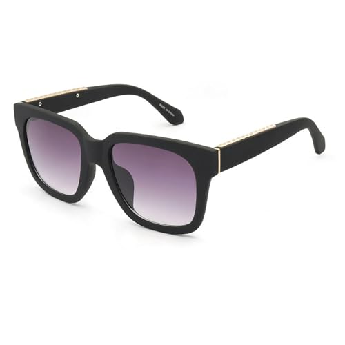 MPOWRX Quadratischer Rahmen Sonnenbrille für Damen und Herren-96916-Sand schwarz von MPOWRX