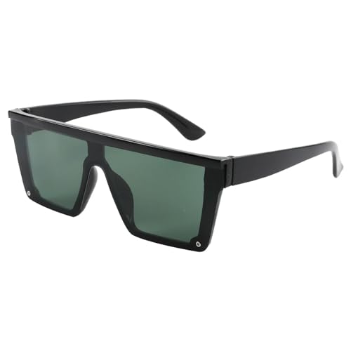 MPOWRX Sonnenbrille für Damen und Herren Großer Rahmen Einzigartiges Design Dekorativer UV 400 Schutz-8238-schwarz grau von MPOWRX