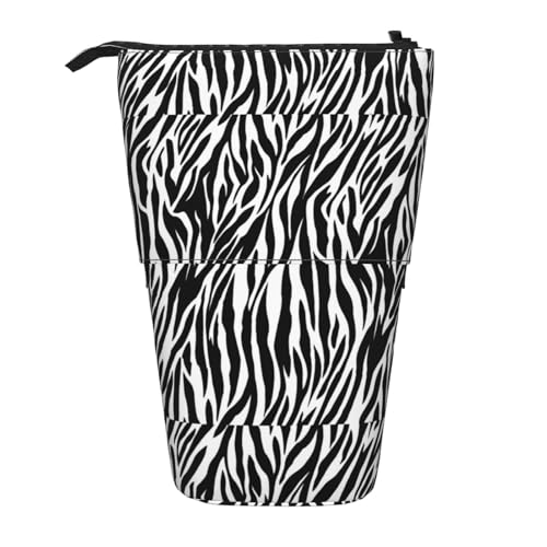 MQGMZ Zebra-Druck Stehende Schreibwaren Tasche Fall Große Bleistift Beutel Schreibwaren Stift Tasche Für Teen Mädchen von MQGMZ