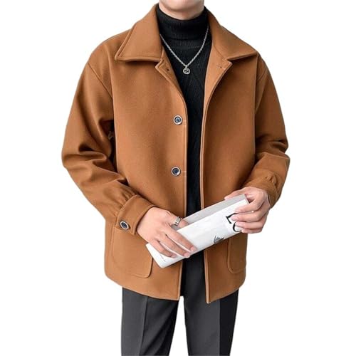 MQMYJSP Winter Dicke Kurze Woll Mantel Männer Warme 3-Farbe Casual Woolen Jacke Herren Koreanische Lose Verdickt Woolen Mantel Männer khaki9 M MQMYJSP Winter Dicke Kurze Woll Mantel Männer Warme 3-Farbe Casual Woolen Jacke Herren Koreanische Lose Verdickt Woolen Mantel Männer khaki9 M von MQMYJSP