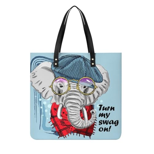 MQPYWLH Elefant Niedlich Damen Shopper Handtasche Umhängetasche Schultertasche Für Büro Schule Einkauf 39x39cm MQPYWLH Elefant Niedlich Damen Shopper Handtasche Umhängetasche Schultertasche Für Büro Schule Einkauf 39x39cm von MQPYWLH
