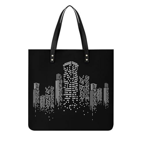 MQPYWLH Gebäude Damen Shopper Handtasche Umhängetasche Schultertasche Für Büro Schule Einkauf 39x39cm MQPYWLH Gebäude Damen Shopper Handtasche Umhängetasche Schultertasche Für Büro Schule Einkauf 39x39cm von MQPYWLH