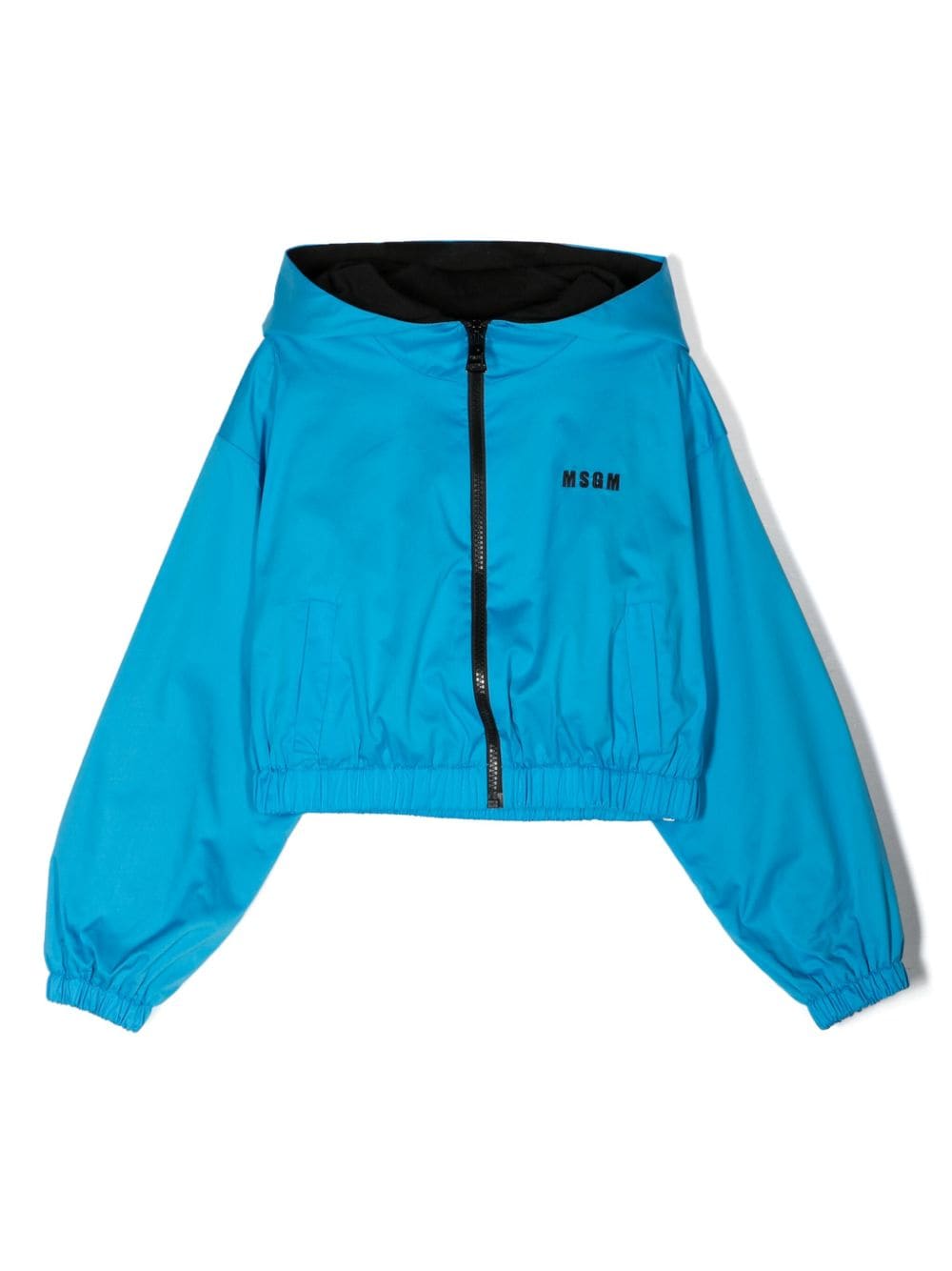 MSGM Kids Kapuzenjacke mit Reißverschluss - Blau von MSGM Kids