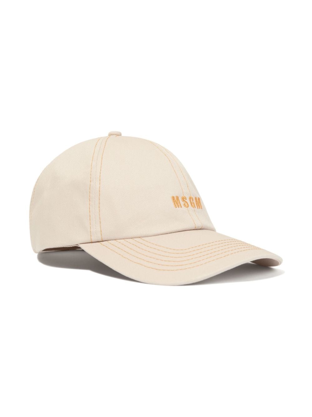 MSGM Kids Baseballkappe mit Logo-Stickerei - Nude von MSGM Kids