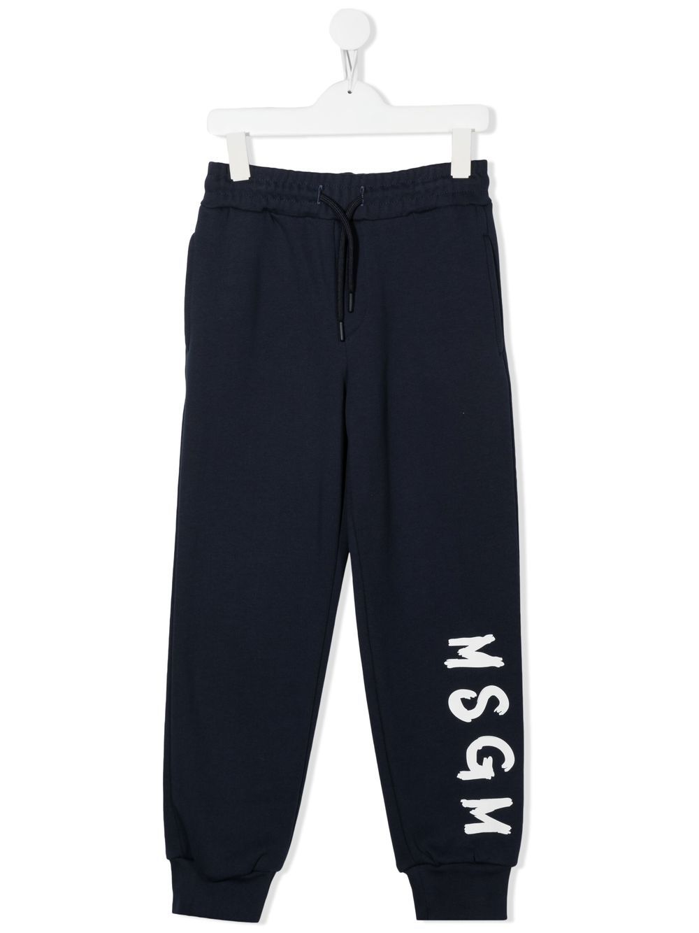 MSGM Kids Jogginghose mit Logo-Print - Blau von MSGM Kids