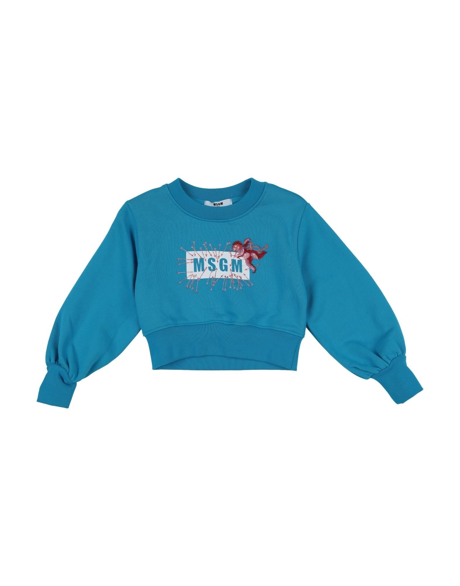 MSGM Sweatshirt Kinder Azurblau von MSGM