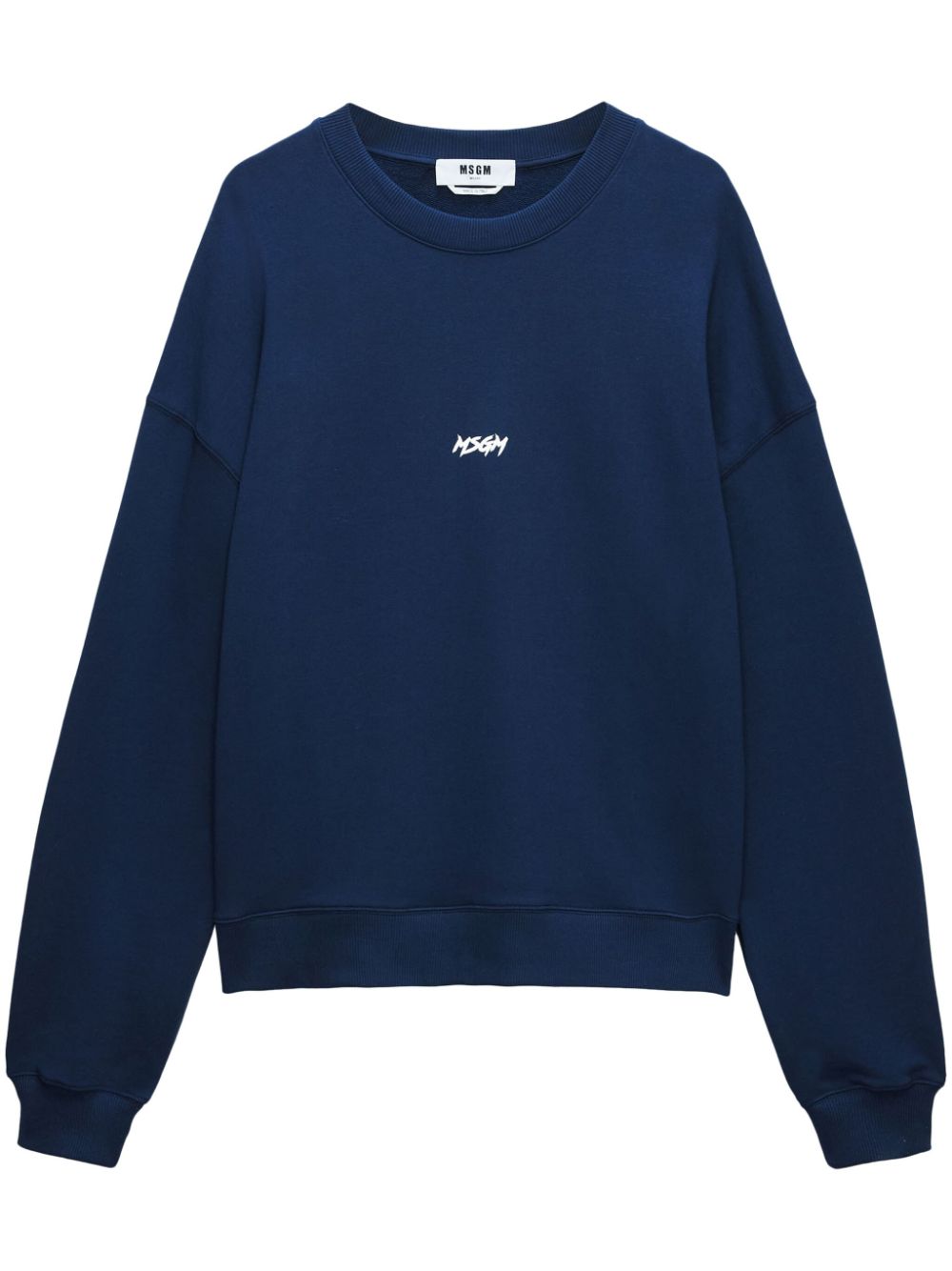 MSGM Sweatshirt mit Logo-Print - Blau von MSGM