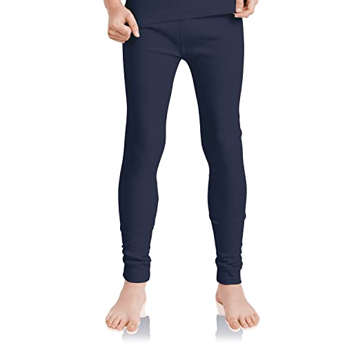 MT Kinder Ski- & Thermohose - Winter Unterwäsche lang für Jungen und Mädchen - Navy 146-152 von MT