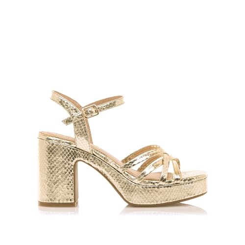 MTNG Britt 59609 Damen-Sandalen mit Absatz, Sandalen mit Absatz, mit Schnallenverschluss, gold, 36 EU MTNG Britt 59609 Damen-Sandalen mit Absatz, Sandalen mit Absatz, mit Schnallenverschluss, gold, 36 EU von MTNG
