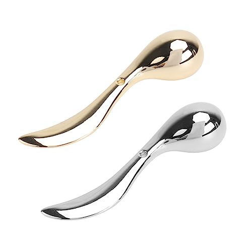 MUCKLILY 2Stücke Gesichtscreme Löffel Tragbare Mini Kosmetik Spatel für Gesichtsmassage und Anwendung von Augencreme für Zuhause oder Unterwegs MUCKLILY 2Stücke Gesichtscreme Löffel Tragbare Mini Kosmetik Spatel für Gesichtsmassage und Anwendung von Augencreme für Zuhause oder Unterwegs von MUCKLILY