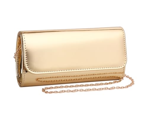 MUDUO Damen-Geldbörse aus Lackleder, modische Clutch, Abendtasche, viele Farben, Gold18 MUDUO Damen-Geldbörse aus Lackleder, modische Clutch, Abendtasche, viele Farben, Gold18 von MUDUO