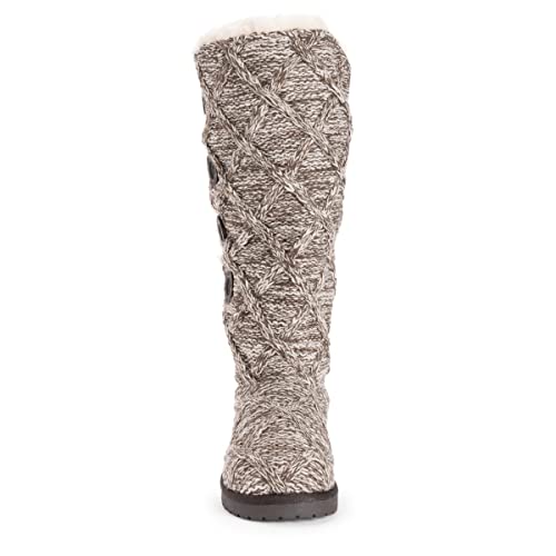 MUK LUKS Damen Malena Stiefel, Steingitter, 40.5 EU von MUK LUKS