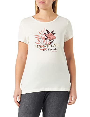 MUSTANG Damen Alexia C Print T-Shirt, Whisper White 2013, L von MUSTANG