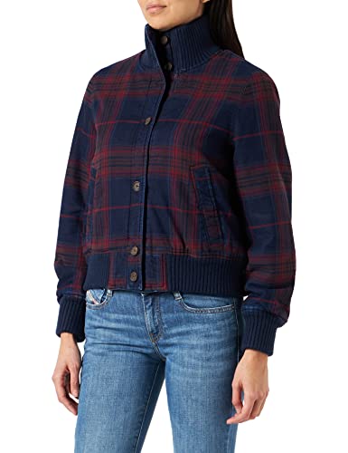 MUSTANG Damen Hanna SC Blouson, Indigo Twill Check 12347, XL von MUSTANG