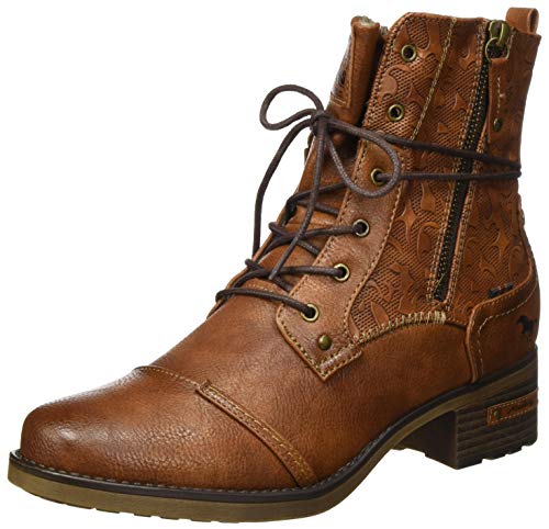 MUSTANG Damen Kurzschaft Stiefel, cognac, 42 EU von MUSTANG