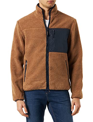 MUSTANG Herren Daniel Fleece Jk Fleecejacke, Brown Sugar 3132, XL von MUSTANG