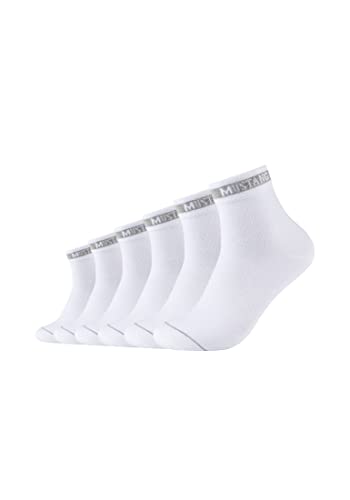 MUSTANG Herren Kurzsocken 6er Pack 39/42 white von MUSTANG