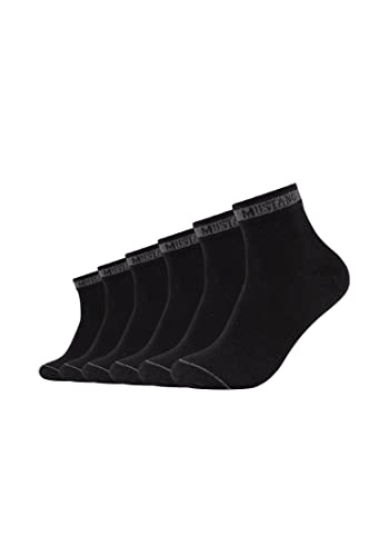 MUSTANG Herren Kurzsocken 6er Pack 43/46 black von MUSTANG