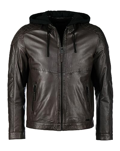 MUSTANG Herren Lederjacke 31022245 Dark Brown 4XL von MUSTANG