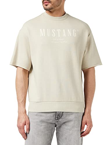 MUSTANG Herren Style Ben Crewneck SSleeve Sweatshirt, Peyote 4094, M von MUSTANG