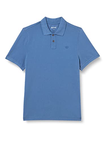 MUSTANG Herren Style Pablo Pc Polo Polohemd, Moonlight Blue 5169, L von MUSTANG