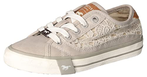 MUSTANG Mädchen 5024-319-22 Sneaker Low-Top, Hellgrau, 34 EU von MUSTANG