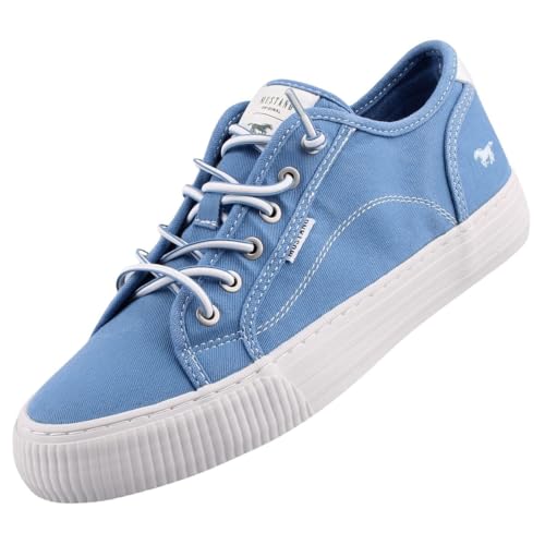 Mustang Damen 1420-304 Sneaker, blau, 40 EU von MUSTANG