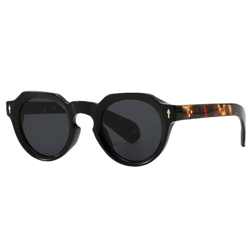 Braune grüne Retro-Sonnenbrille für Männer und Frauen, Sommer-Stil, Damen-Sonnenbrille, Uv400, männlich, schwarzer Leopardenrahmen, Einheitsgröße von MUTYNE