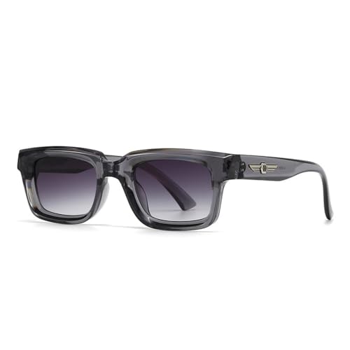 MUTYNE Fashion Square Nieten Damen Sonnenbrille Retro Farbverlauf Shades UV400 Herren Olivgrün Sonnenbrille,Grau Grau Farbverlauf,Einheitsgröße von MUTYNE