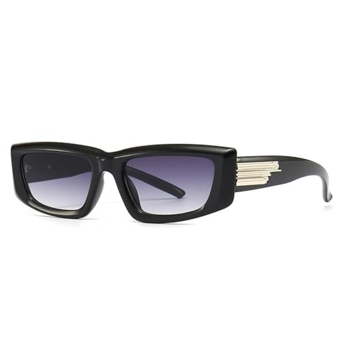 MUTYNE Kleine quadratische Sonnenbrille für Damen und Herren, Luxus-Vintage-Sonnenbrille, weiblich und männlich, schwarz, rosa, UV400, 4 von MUTYNE