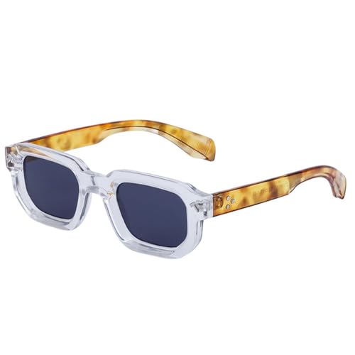 MUTYNE Quadratische Sonnenbrille für Herren, luxuriös, modisch, rechteckig, für Damen, zum Autofahren, 9 von MUTYNE